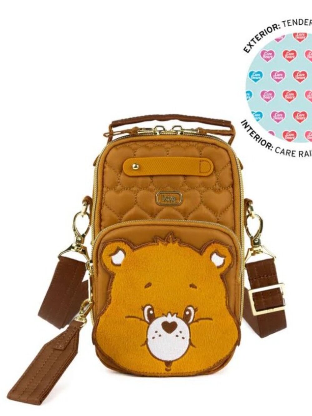 Lug Care Bears x Lug Skeeter Mini Bridge Crossbody Bag/Belt Bag Tenderheart Bear